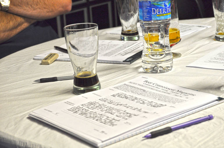 A judging session by The Beer Connoisseur review panel.