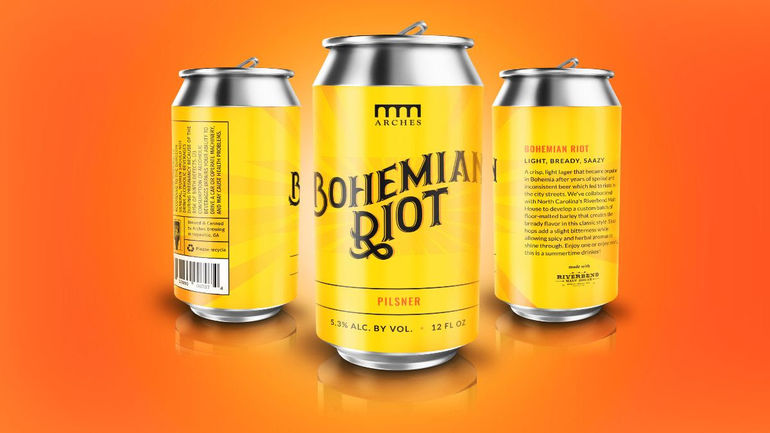 Arches Brewing Unveils Bohemian Riot Pilsner in Cans