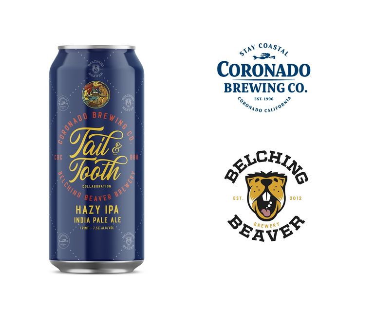 Coronado Brewing Co. and Belching Beaver Brewery Collaborate on Tail & Tooth Hazy IPA