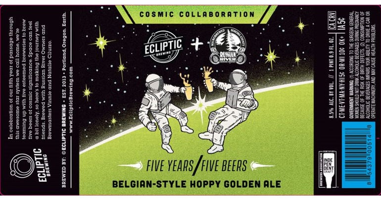 Ecliptic Brewing and Russian River Team Up for Belgian-Style Hoppy Golden Ale