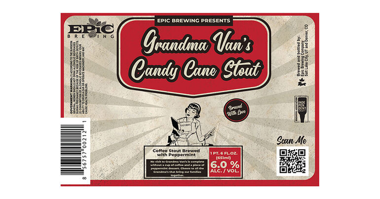 Epic Brewing Debuts Grandma Van’s Candy Cane Stout