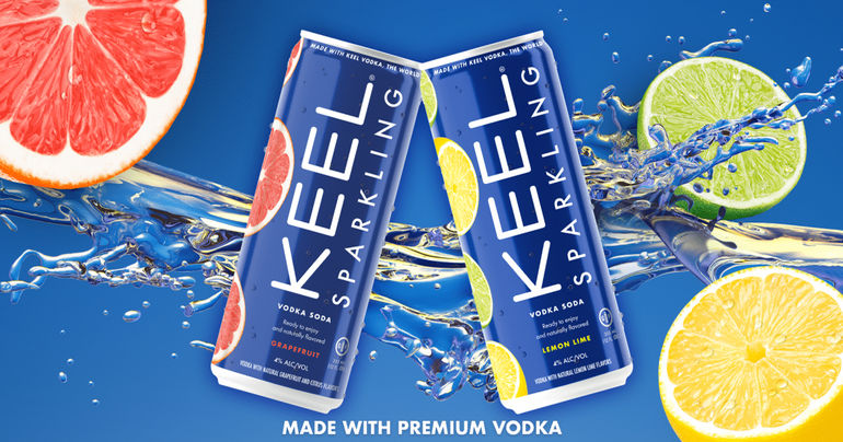 KEEL Vodka Launches KEEL Sparkling, a Vodka-based Hard Seltzer