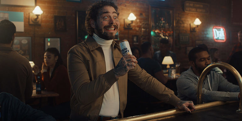 Post Malone Stars in Two Bud Light Seltzer Super Bowl Commercials
