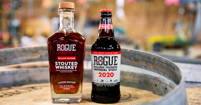 Rogue Ales & Spirits Unveils Rolling Thunder Imperial Stout and Rolling Thunder Stouted Whiskey