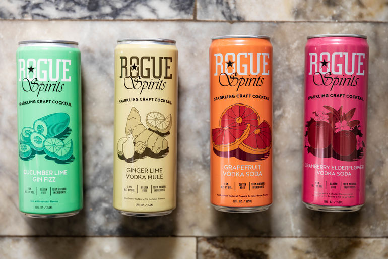 Rogue Spirits Sparkling Craft Cocktails Available in Cans Nationwide