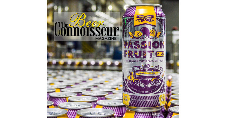 Two Roads Brewing Co. Tanker Truck Sour Series: Passion Fruit Gose Lands on The Beer Connoisseur's "Great Summer Beer" List