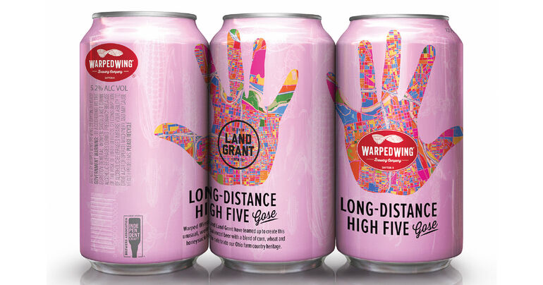 Warped Wing Brewing and Land-Grant Brewing Co. Team Up on Long-Distance High Five Gose