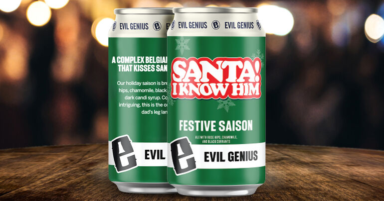Evil Genius Beer Co. Releases Festive Santa Saison