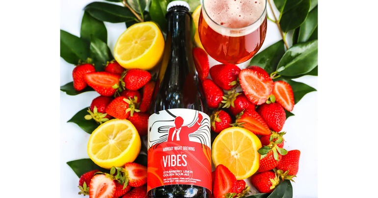 Monday Night Brewing Debuts Vibes, a Strawberry Lemon Golden Sour Ale