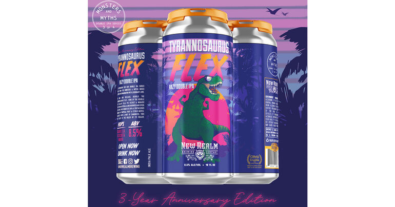 New Realm Brewing’s Tyrannosaurus Flex Returns for Third Anniversary