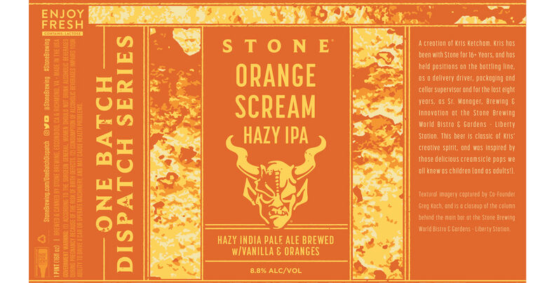 Stone Brewing Co. Kicks Off the One Batch Dispatch Series with Orange Scream Hazy IPA
