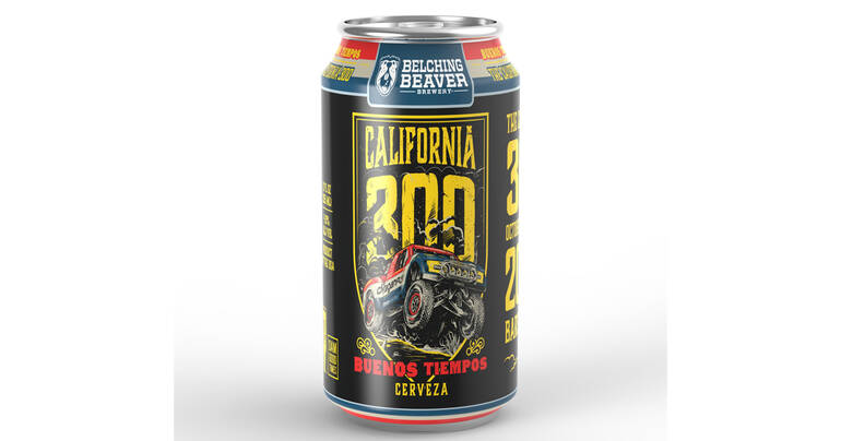 Belching Beaver Brewery Teams Up with California 300 for Custom-Branded Beer