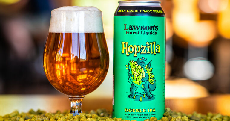Lawson's Finest Liquids Hopzilla Double IPA Debuts Outside Vermont