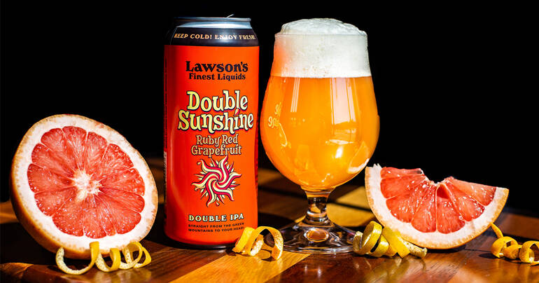 Lawson's Finest Liquids Releases Double Sunshine IPA w/ Ruby Red Grapefruit Outside Taproom for First Time