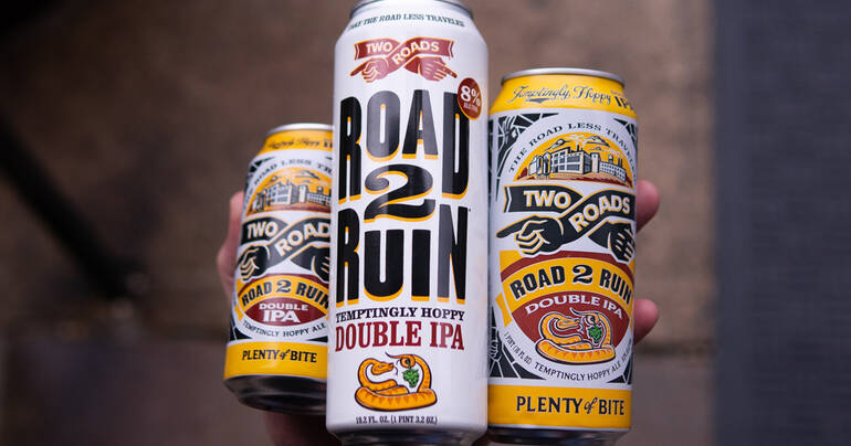 Two Roads Brewing Co. Releases Road 2 Ruin Double IPA in 19.2-Ounce Cans
