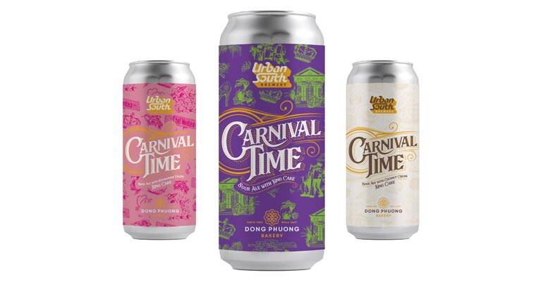 Urban South Brewery Crafts Three Carnival Time Sour Ales with Dong Phuong King Cakes for Mardi Gras
