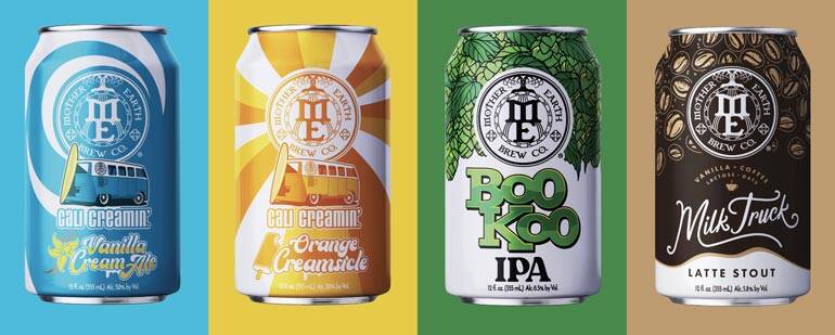 Exciting New Look Unveiled for Mother Earth Brew Co.'s Core Brands