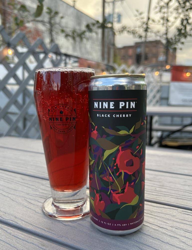 Nine Pin Ciderworks Unveils New Winter Seasonal Delight: Black Cherry Cider