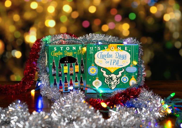 Stone Brewing Unveils Holiday Essentials: Stone Xocoveza and 12 Days of IPAs Return for Festive Season