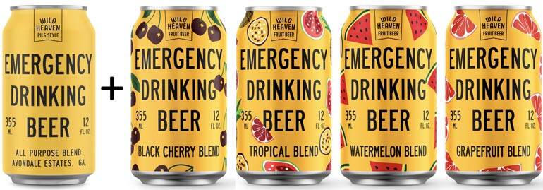Wild Heaven Beer Announces New Flavors and Packaging Redesign for Emergency Drinking Beer