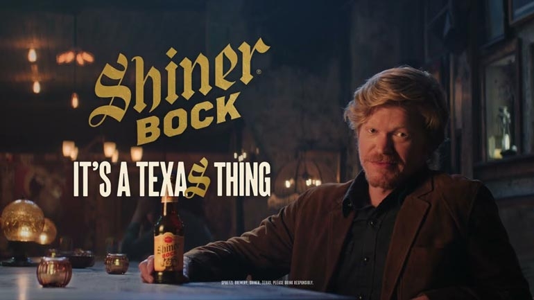  Shiner Bock Beer Unveils "It's a Texas Thing" Ad Campaign Starring Jesse Plemons