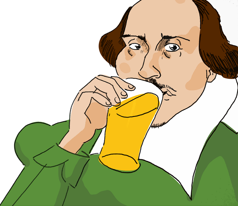 William Shakespeare Beer Quote
