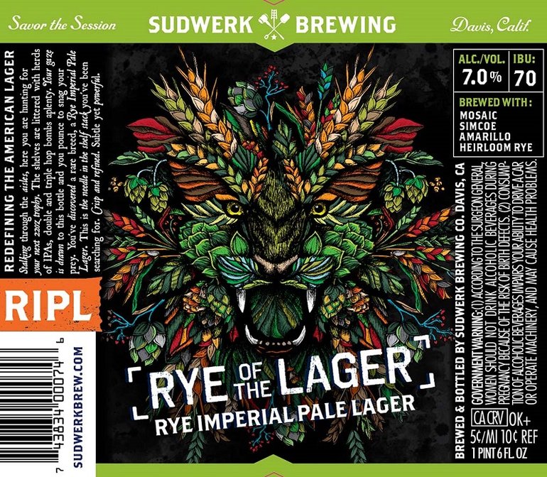 Sudwerk Brewing Rye of the Lager Beer Connoisseur