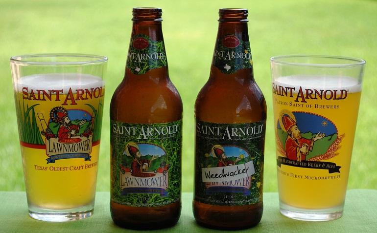 Saint Arnold Fancy Lawnmower Beer