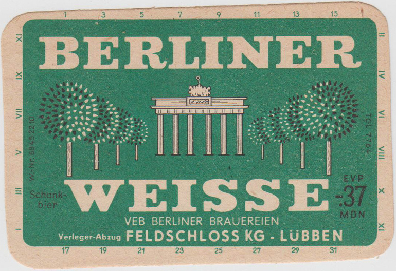 Berliner Weisse Old Advertisement