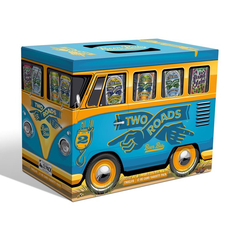 Two Roads Beer Bus Variety Pack Cans Beer Connoisseur