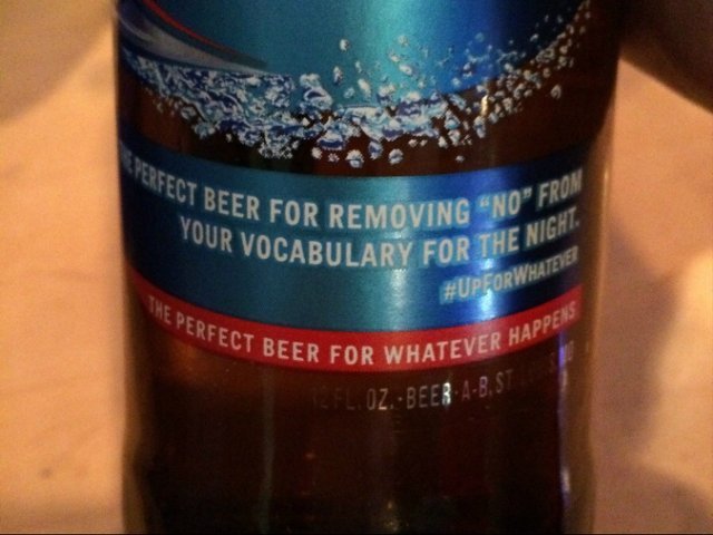 Offensive Bud Light Slogan Beer Bottles