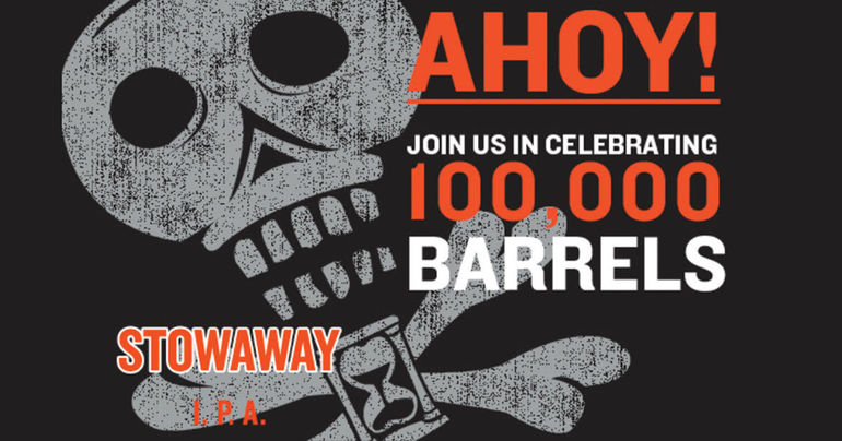 Baxter Brewing Brews 100,000th Barrel of Stowaway IPA