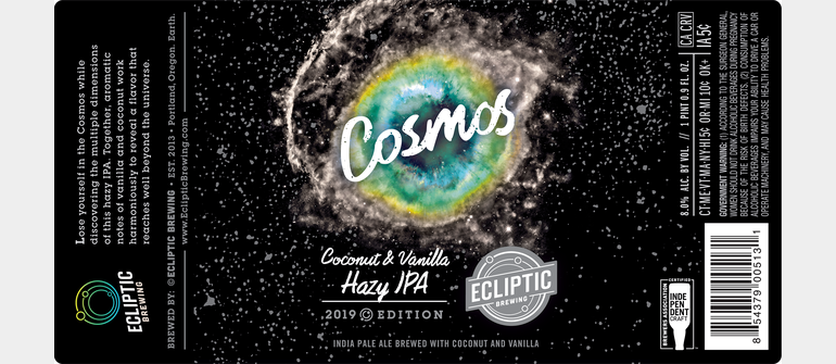 Ecliptic Brewing Unveils Cosmos Coconut Vanilla Hazy IPA