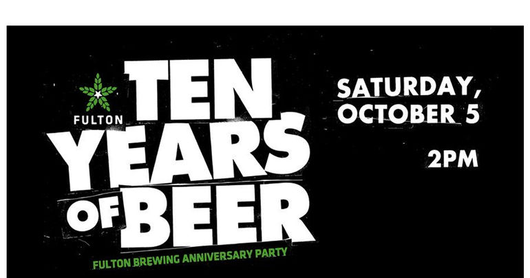 Fulton Brewing's 10 Year Anniversary Slated for October 5