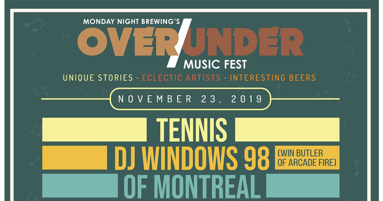 Monday Night Brewing Announces OVER/UNDER Music Festival