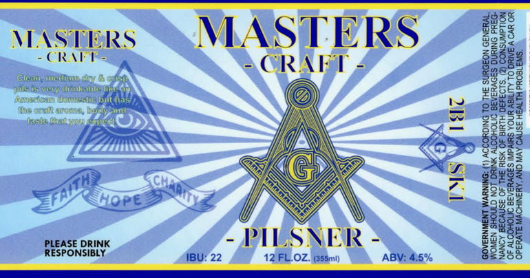 RavenBeer Unveils Masters Craft Pilsner, a Masonic Beer