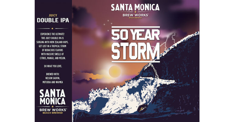 Santa Monica Brew Works 50 Year Storm Juicy Double IPA Returns