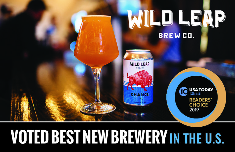 Wild Leap Brew Co. Named Best New Brewery by USA Today's 10Best