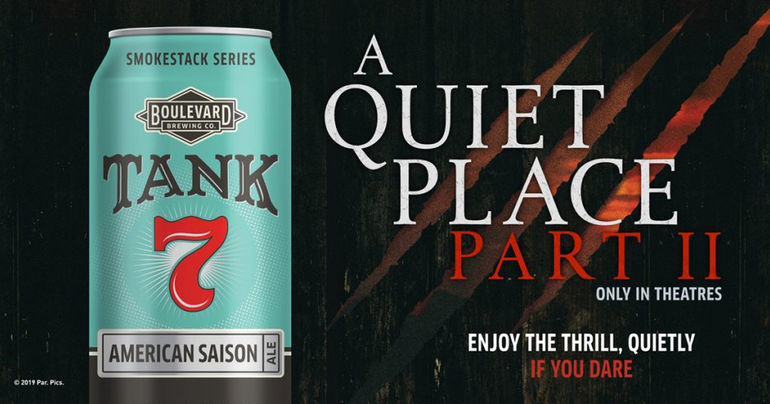 Boulevard Brewing Co. Partners with Paramount Pictures to Promote A Quiet Place Part II on Tank 7 Packaging