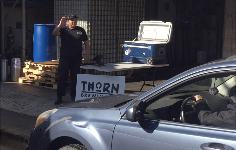Thorn Brewing Unveils Beer Drive-Thru for Beer Fans During the Coronavirus