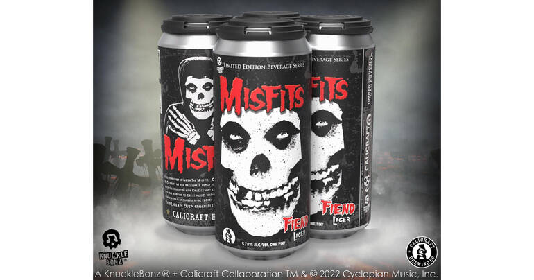 CraftShack Unveils Latest in KnuckleBonz Beverage Series, The Misfits Fiend Lager