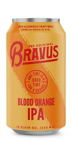 Non-Alcoholic Blood Orange IPA, Bravus Brewing Co.