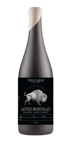 Lone Buffalo: Heaven Hill Barrel Aged Stout Wild Leap Brew Co.