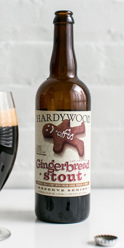 HARDYWOOD PARK gingerbread stout green STICKER decal craft beer brewery brewing 