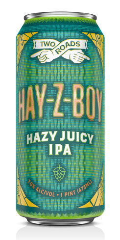 Hay-Z-Boy Hazy Juicy IPA, Two Roads Brewing Co.