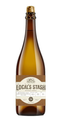 Local's Stash Reserve Series - Rum Barrel-Aged Dark Ale w/ Ginger and Lime by Crazy Mountain Brewing Co. 