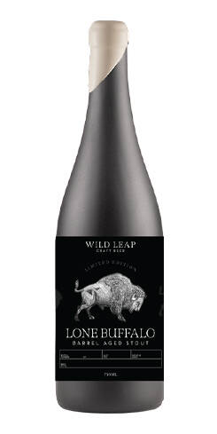 Lone Buffalo: Cinnamon Maple Vanilla Barrel Aged Stout Wild Leap Brew Co.