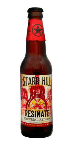 Resinate Imperial Red IPA by Starr Hill Brewery