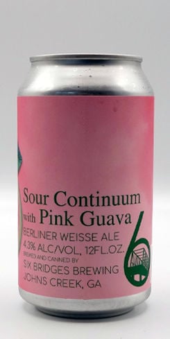 Sour Continuum with Pink Guava, Six Bridges Brewing