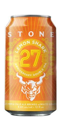 Stone 27th Anniversary Lemon Shark Double IPA, Stone Brewing